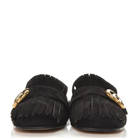 gucci marmont mule loafer|Gucci suede loafers.